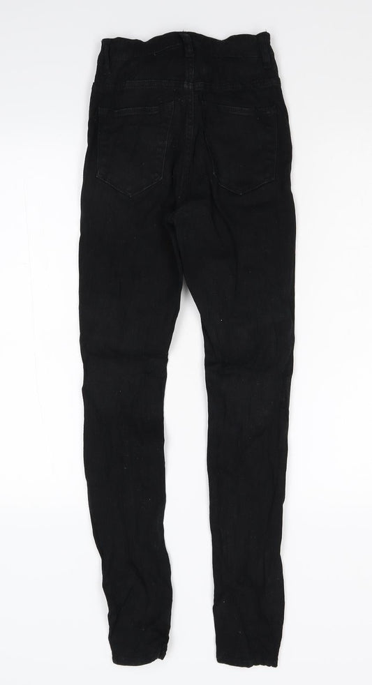Divided Womens Black Denim Skinny Jeans Size 6 L28 in