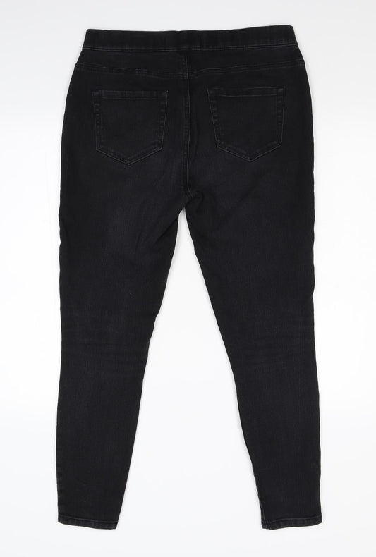 George Womens Black Denim Tapered Jeans Size 12 L27 in