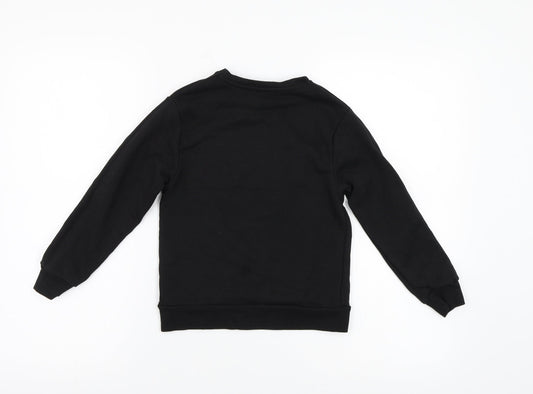 Very Boys Black Pullover Sweatshirt Size 8 Years - Santa
