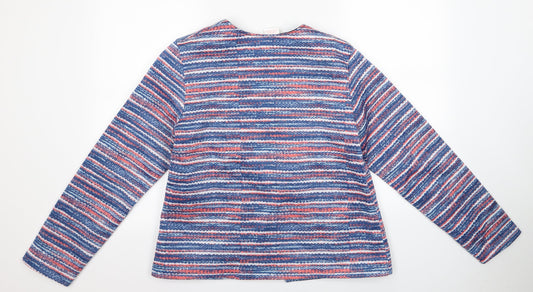 Anne De Lancay Womens Multicoloured Striped Jacket Size M