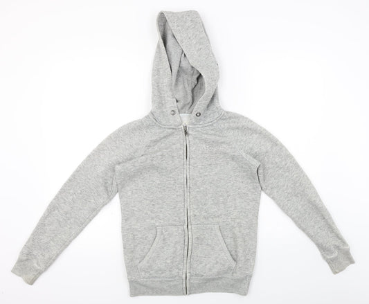 Womens UK 6 Regular Jack Wills Grey Full Zip Hoodie
