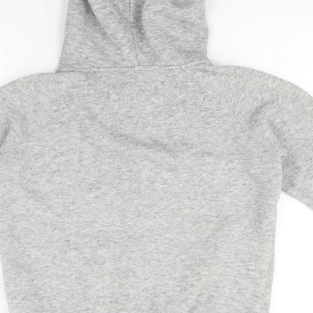 Jack Wills Womens Grey Full Zip Hoodie Size 6
