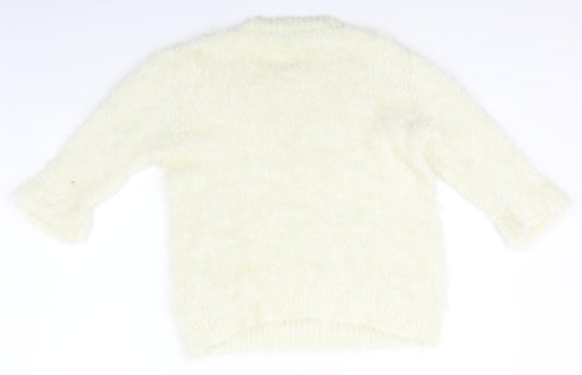 French Connection Womens Ivory Pullover Jumper Size L
