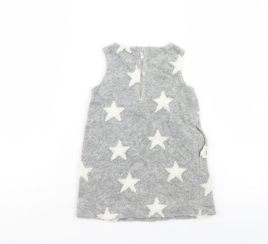 Gap Girls Grey T-Shirt Dress Size 3 Years - STARS
