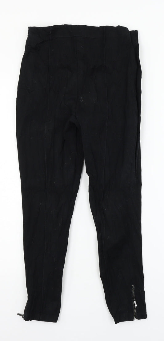 Marks & Spencer Womens Black Trousers Size 10 L24 in