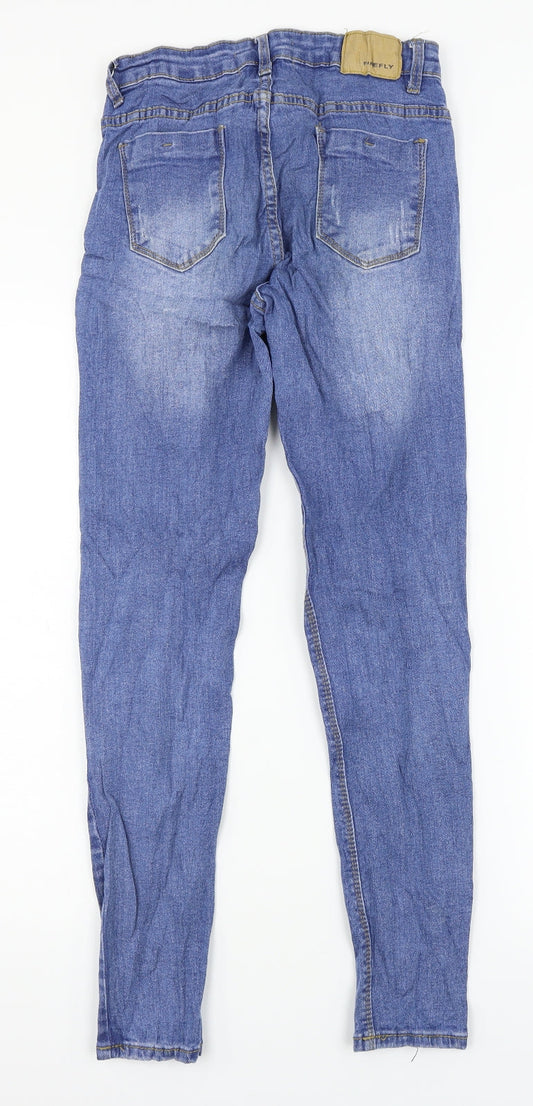 Firefly Womens Blue Denim Skinny Jeans Size M L27 in