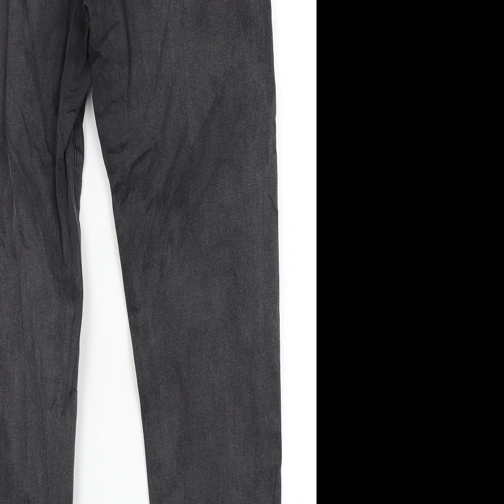 Brand and care label for Denim Co. women’s black denim straight jeans, size UK 16, 27-inch leg