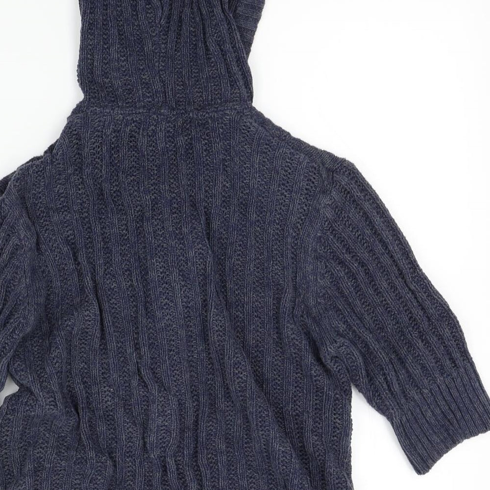 Papaya Womens Blue Cardigan Jumper Size 14