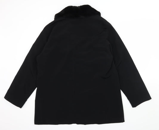 NuAge Womens Black Jacket Coat Size 14