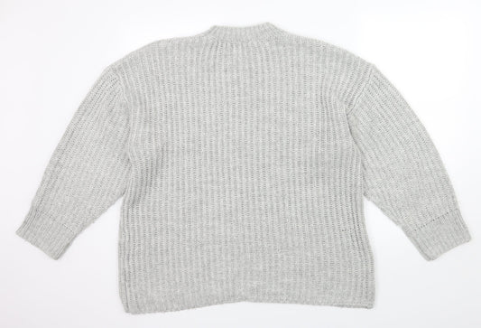 ASOS Womens Grey Knit Pullover Jumper Size 12