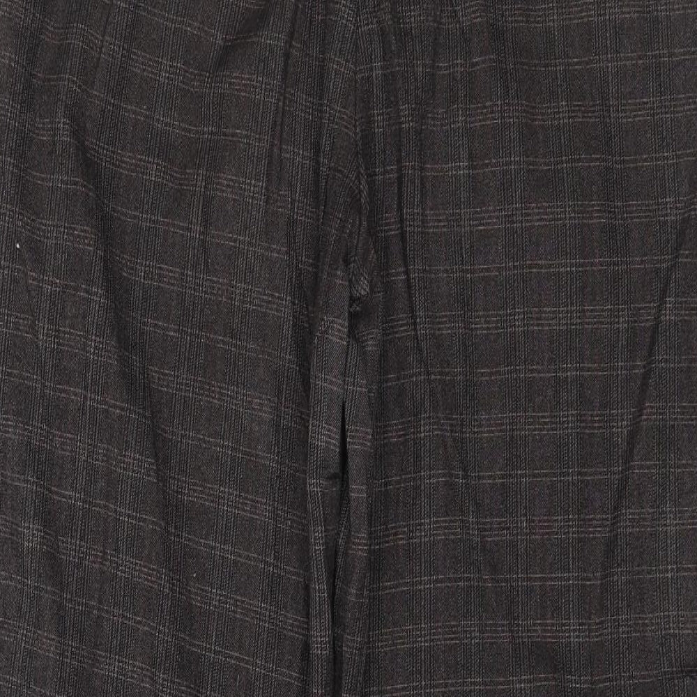 NEXT Womens Brown Check Trousers Size 36 in L31 in