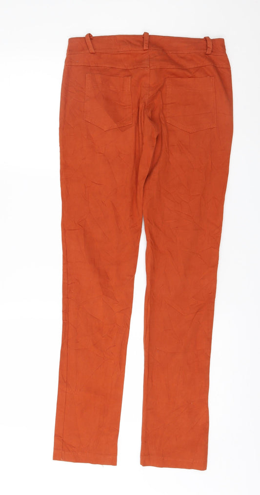 Preworn Womens Orange Denim Jegging Jeans Size S L31 in