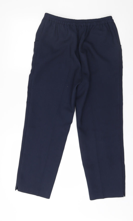 Anthology Womens Blue Trousers Size 10 L25 in