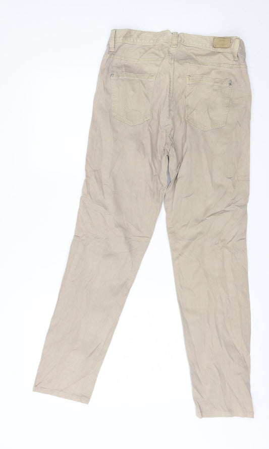 ESPIRIT Womens Beige Denim Straight Jeans Size 10 L29 in