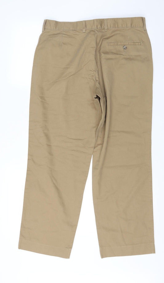 Marks and Spencer Womens Brown Trousers Size 34 in L29 in