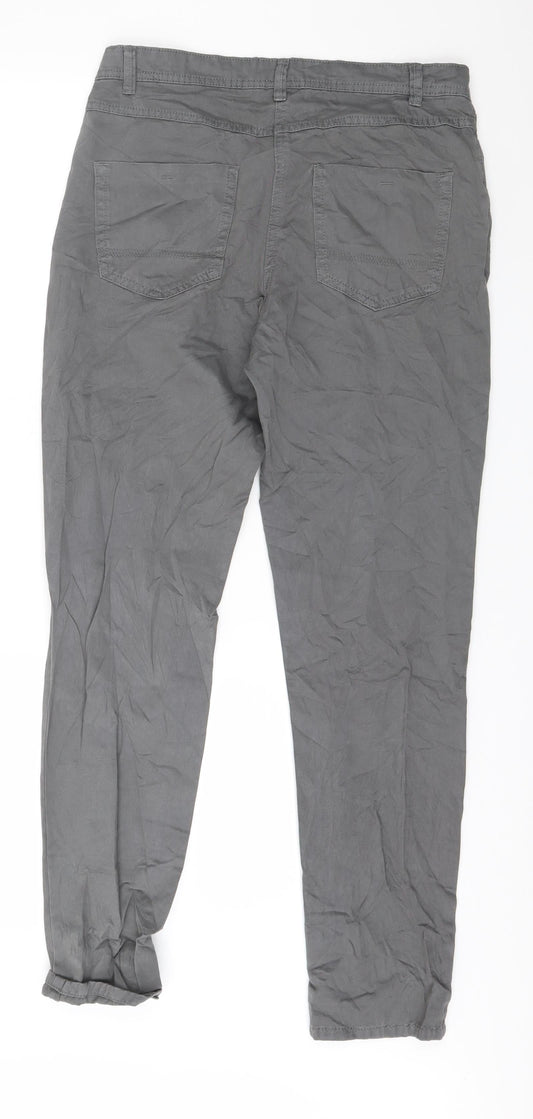 Up Fashion Womens Grey Trousers Size 30 in L29 in