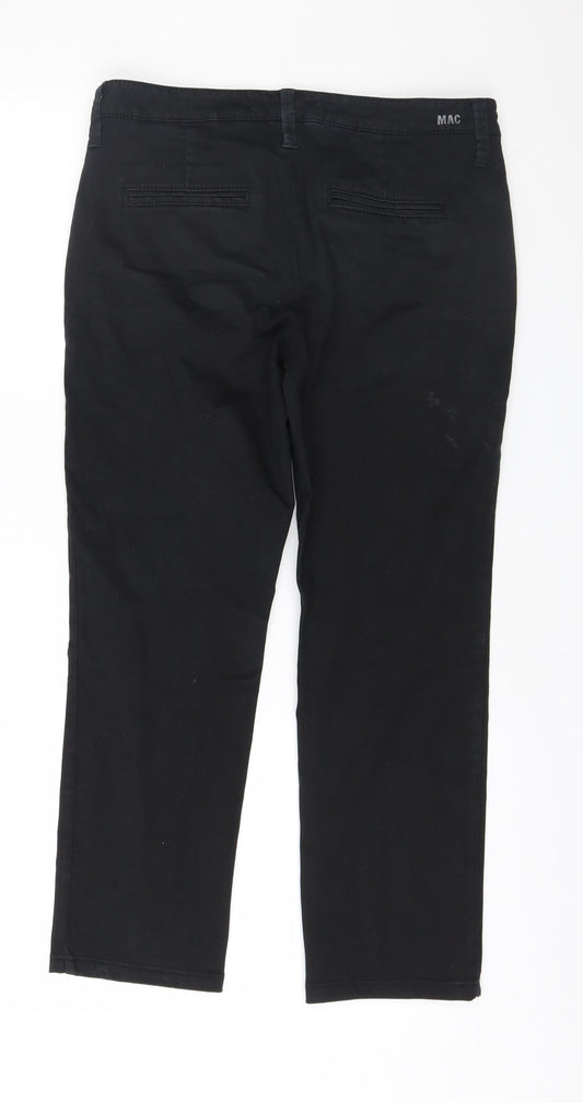 Mac Womens Black Trousers Size 30 in L24 in