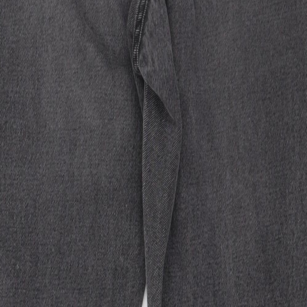 Preworn Womens Grey Denim Straight Jeans Size 30 in L30 in