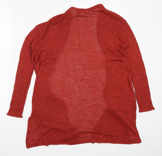 H&M Womens Red Cardigan Jumper Size XS