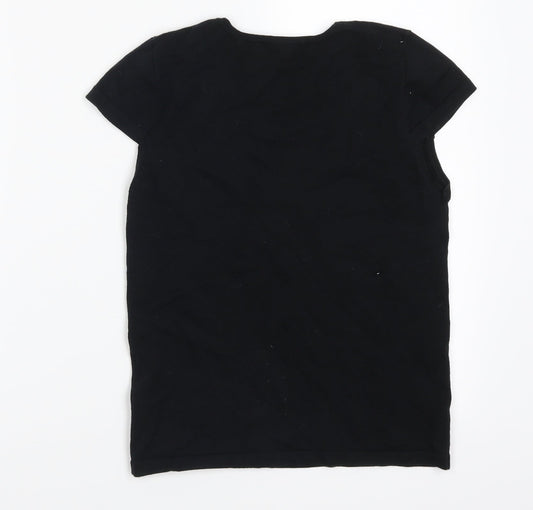 Mixin Womens Black Basic T-Shirt Size S