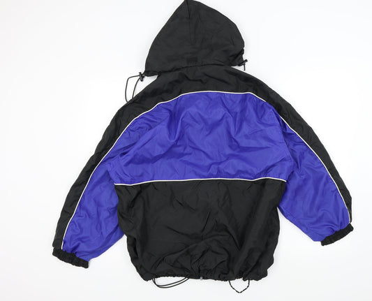 stanino Boys Black Colourblock Anorak Jacket Size S