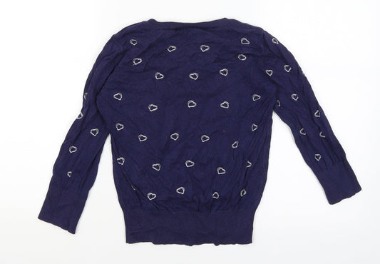 New Look Womens Blue Pullover Jumper Size 8