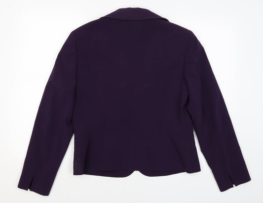 Gerry Weber Womens Purple Jacket Blazer Size 14