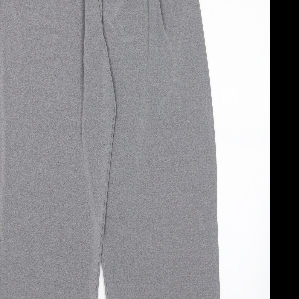 Saloos Womens Grey Cropped Trousers Size XS L24 in