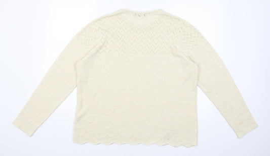 BM Womens Gold Pullover Jumper Size L