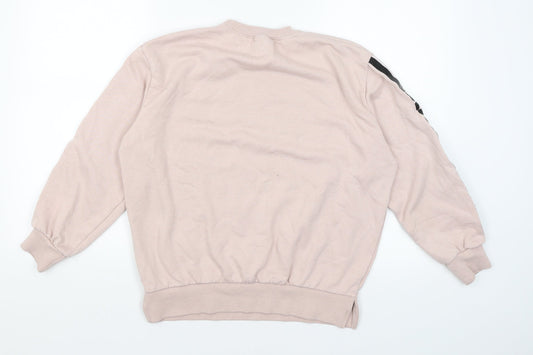 New Look Girls Pink Pullover Jumper Size 12-13 Years
