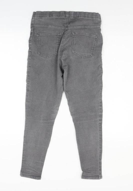 M&S Womens Grey Denim Skinny Jeans Size 10 L26 in