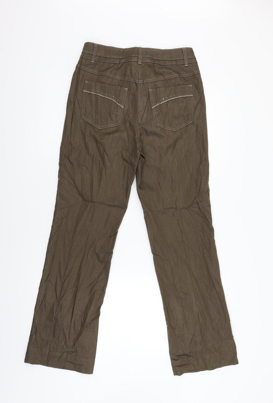 Gerry Weber Womens Brown Trousers Size 36 L30 in