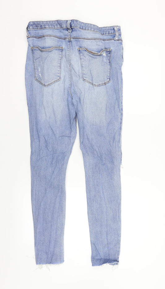 Very Womens Blue Denim Skinny Jeans Size 29 L27 in
