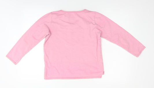 NEXT Girls Pink Pullover Jumper Size 11 Years - Unicorn