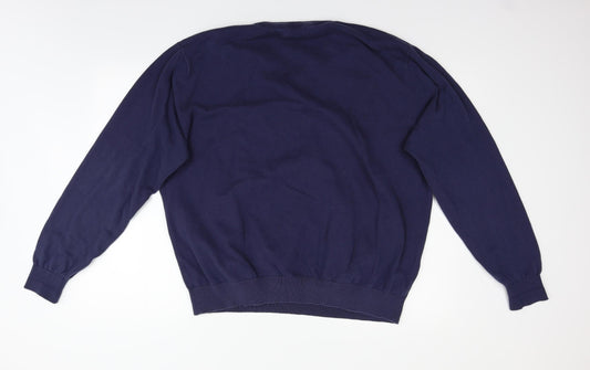 Capsule Mens Blue Pullover Jumper Size 2XL