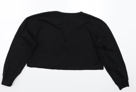 Missguided Womens Black Pullover Jumper Size 10