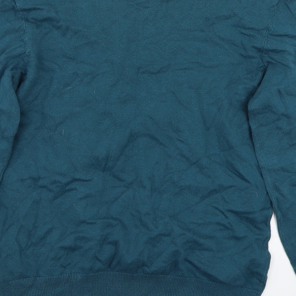 H&M Mens Green Pullover Jumper Size M