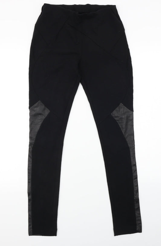 Preacher Womens Black Jegging Leggings Size S