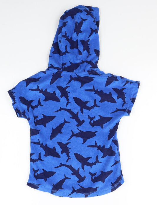 Preworn Boys Blue Pullover Hoodie Size S