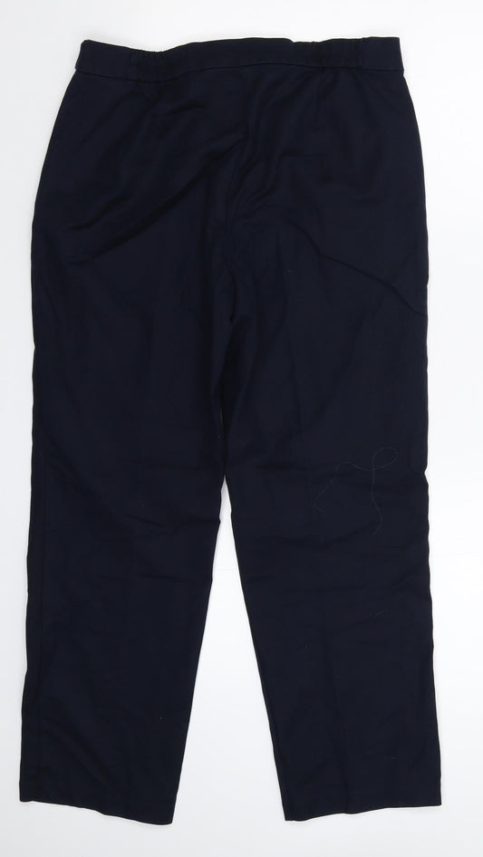 Marks and Spencer Womens Blue Trousers Size 10 L26 in