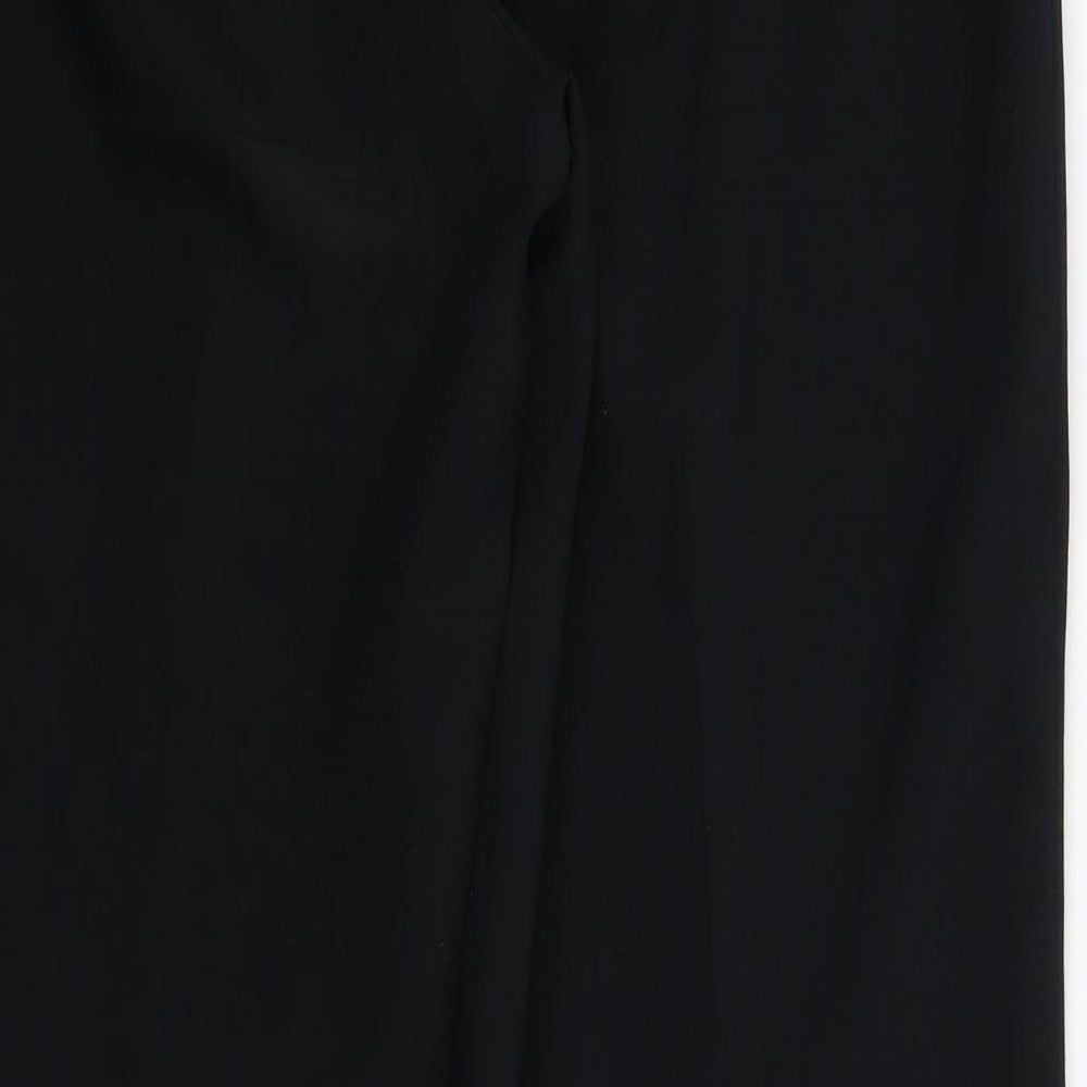 Brand and care label for Papaya women’s black dress pants trousers, size UK 12, 30-inch leg