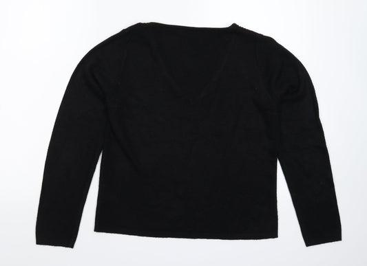 Impact Womens Black Knit Pullover Jumper Size M