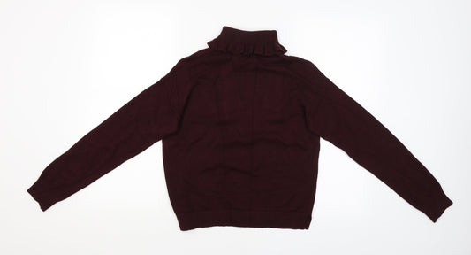 Topshop Womens Red Pullover Jumper Size 8
