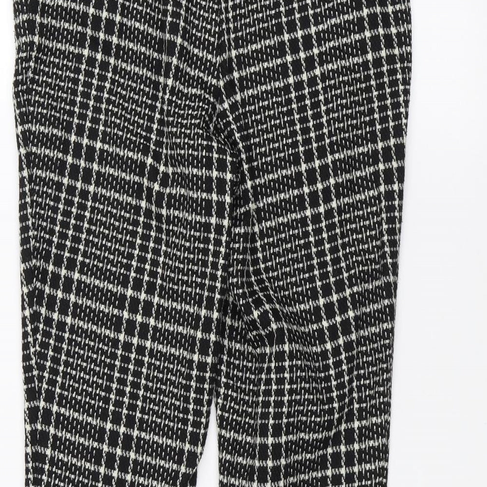 Peacocks Womens Black Dress Pants Trousers Size 8 L26 in