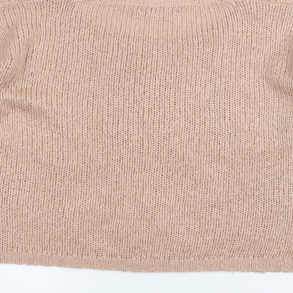 Select Womens Pink Knit Pullover Jumper Size 10