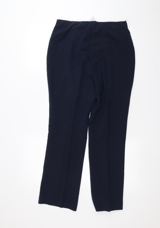 JULIPA Womens Blue Trousers Size 10 L25 in