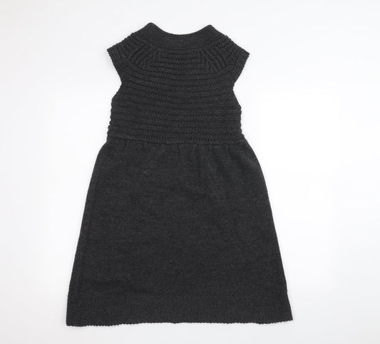 Zara Knit Womens Grey A-Line Size M