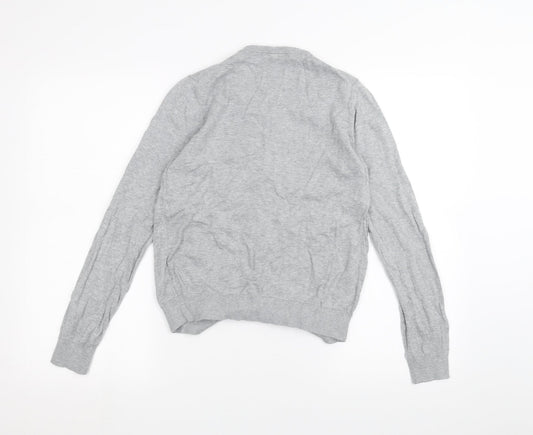 UNI Womens Grey Cardigan Jumper Size S