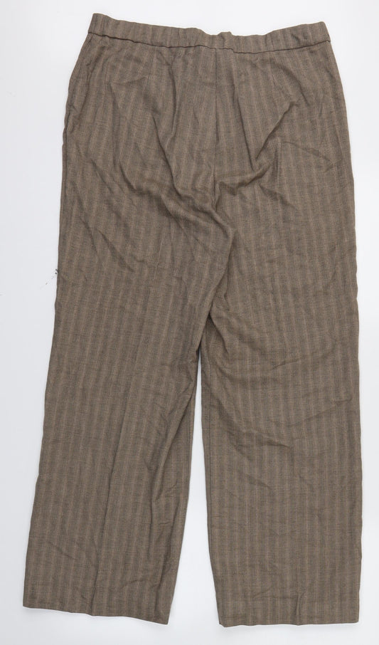 magi fit Womens Brown Dress Pants Trousers Size 14 L27 in
