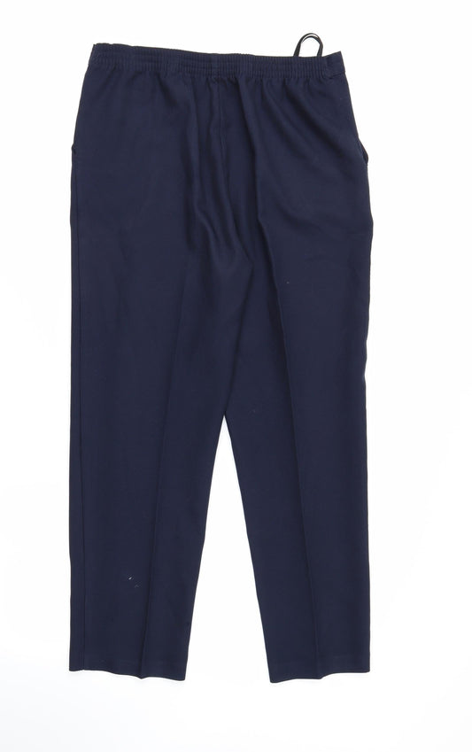 Papaya Womens Black Houndstooth Trousers Size 10 L26 in
